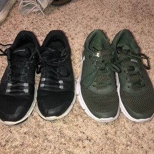 Lot of two Men’s Under armour shoes size 9